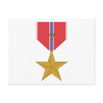 Bronze Star With V postcards