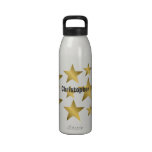 Bronze Stars Liberty Bottle Just Add Name Water Bottles