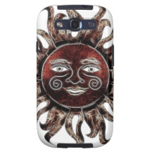 Bronze Sun Fractal Galaxy S3 Cases