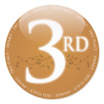 Bronze Third Place (3rd) Award Stickers