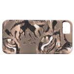 bronze tiger eyes iPhone 5 case
