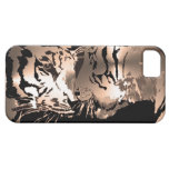 bronze tigers iPhone 5 case
