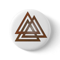 Bronze Valknut Button
