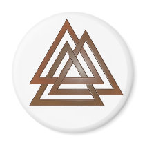 Bronze Valknut Magnet
