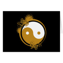 Bronze Yin Yang Cards