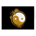 Bronze Yin Yang cards
