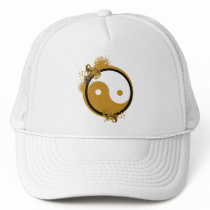 Bronze Yin Yang Trucker Hat