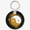 Bronze Yin Yang keychains