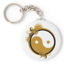 Bronze Yin Yang Keychains