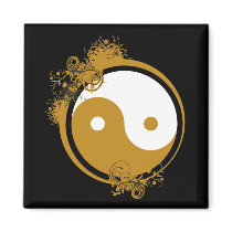 Bronze Yin Yang Magnets