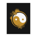 Bronze Yin Yang postcards