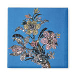 Brooch in form of large bouquet with brilliant magnets