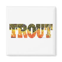 Brook Trout Art Magnet