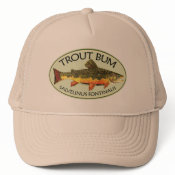 Brook Trout Bum Fish, Fishing hat