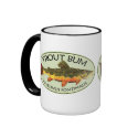 Brook Trout Bum Fish, Fishing mugs