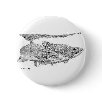 Brook Trout buttons by WildlifeInk Brook Trout buttons