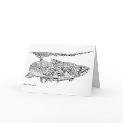Brook Trout Card by WildlifeInk