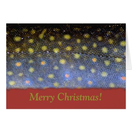 Brook Trout Christmas Card