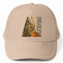 Brook Trout Fish Head hats