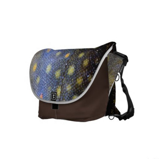 Brook Trout Fish Scales Messenger Bags