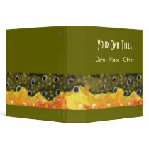 Brook Trout Fishing 3 Ring Binders