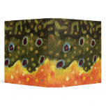 Brook Trout Fly Fishing Vinyl Binder