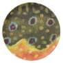 Brook Trout Fly Fishing Plate