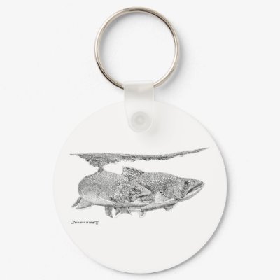Brook Trout Keychains by WildlifeInk