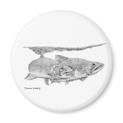 Brook Trout Refrigerator Magnets by WildlifeInk