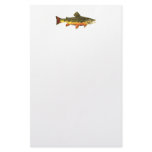 Brook Trout Painting Customized Stationery