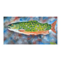 Brook Trout Personalized Photo Card