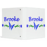 Brooke (Blue Butterfly) binders