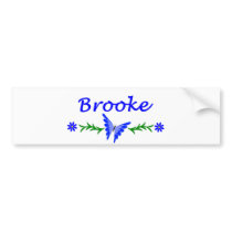 Brooke (Blue Butterfly) Bumper Sticker