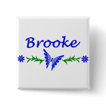 Brooke (Blue Butterfly) Button