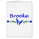 Brooke (Blue Butterfly) Greeting Cards