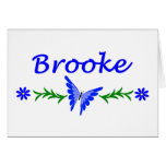 Brooke (Blue Butterfly) Greeting Cards