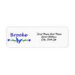Brooke (Blue Butterfly) Custom Return Address Labels