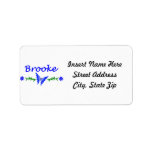 Brooke (Blue Butterfly) Address Label