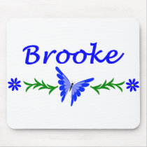 Brooke (Blue Butterfly) Mousepads