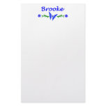 Brooke (Blue Butterfly) Stationery Design