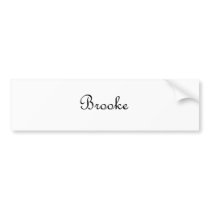 Brooke Bumper Stickers