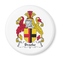Brooke Family Crest Refrigerator Magnets