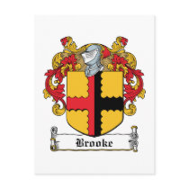 Brooke Family Crest Post Card