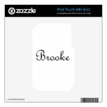 Brooke iPod Touch 4G Decals