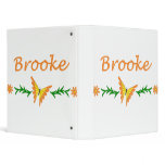 Brooke (Orange Butterfly) binders