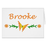 Brooke (Orange Butterfly) Card