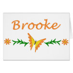 Brooke (Orange Butterfly) Greeting Card