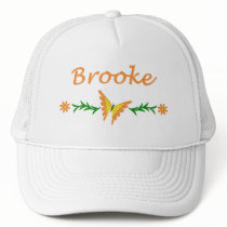 Brooke (Orange Butterfly) Trucker Hat