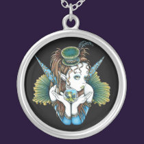 "Brooke" Pet Fish Couture Fairy Art Necklace