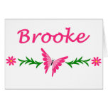 Brooke (Pink Butterfly) Card